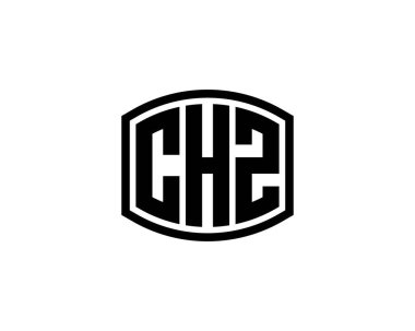 CHZ logo tasarım vektör şablonu. CHZ