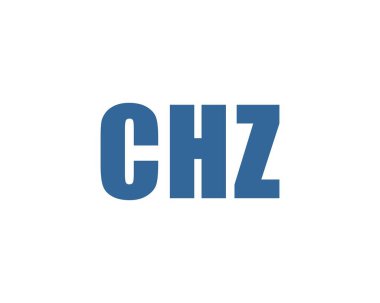 CHZ logo tasarım vektör şablonu. CHZ