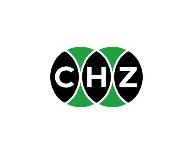 CHZ logo tasarım vektör şablonu. CHZ