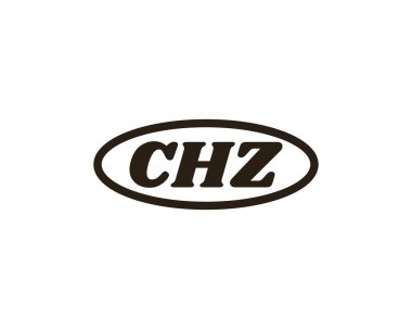 CHZ logo tasarım vektör şablonu. CHZ