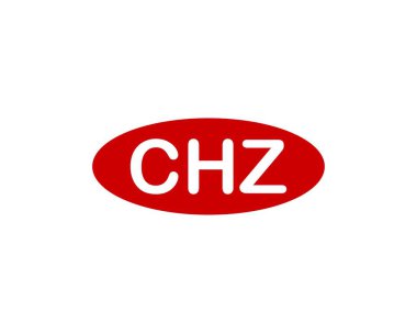CHZ logo tasarım vektör şablonu. CHZ