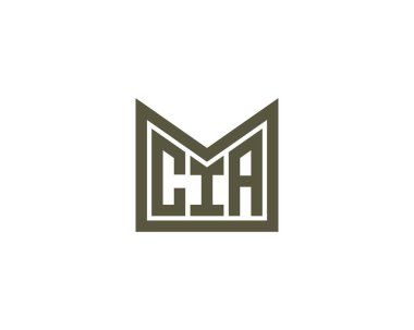 CIA logo tasarım vektör şablonu. CIA