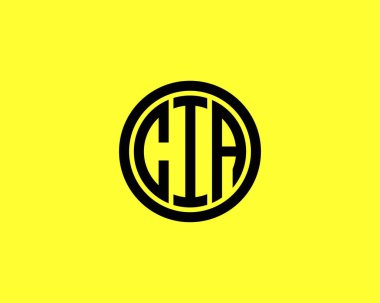 CIA logo tasarım vektör şablonu. CIA