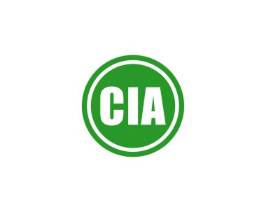 CIA logo tasarım vektör şablonu. CIA