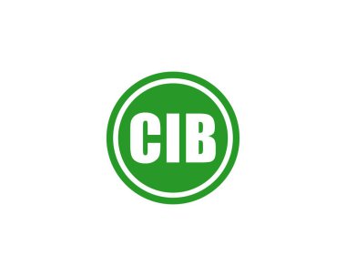 CIB logo tasarım vektör şablonu. CIB