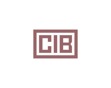 CIB logo tasarım vektör şablonu. CIB