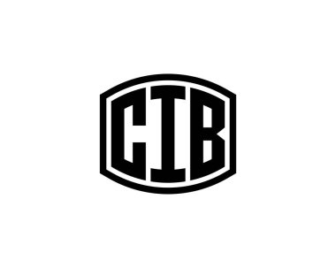 CIB logo tasarım vektör şablonu. CIB