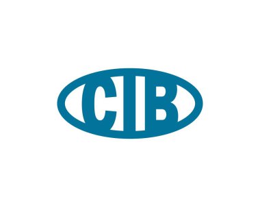 CIB logo tasarım vektör şablonu. CIB
