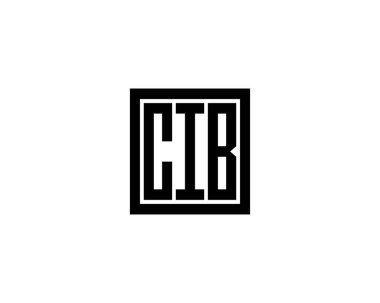 CIB logo tasarım vektör şablonu. CIB