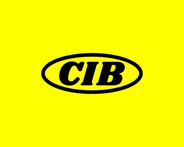 CIB logo tasarım vektör şablonu. CIB