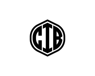 CIB logo tasarım vektör şablonu. CIB