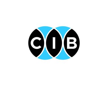 CIB logo tasarım vektör şablonu. CIB