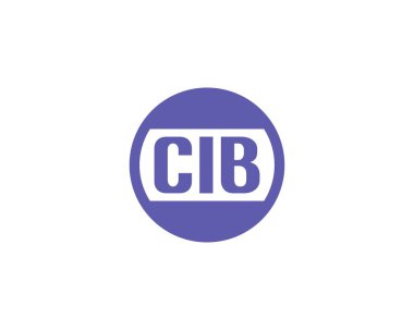 CIB logo tasarım vektör şablonu. CIB