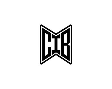 CIB logo tasarım vektör şablonu. CIB