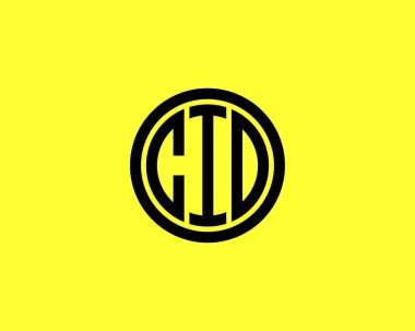 CID logo tasarım vektör şablonu. CID