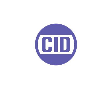 CID logo tasarım vektör şablonu. CID