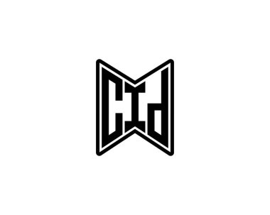 CID logo tasarım vektör şablonu. CID