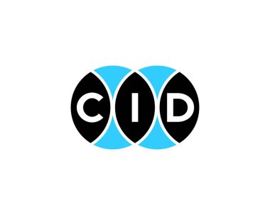 CID logo tasarım vektör şablonu. CID