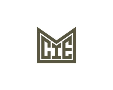 CIE logo tasarım vektör şablonu. SİE