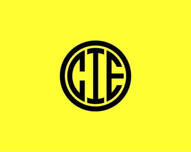 CIE logo tasarım vektör şablonu. SİE