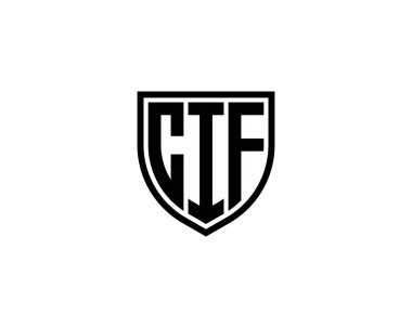 CIF logo tasarım vektör şablonu. CIF
