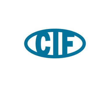 CIF logo tasarım vektör şablonu. CIF
