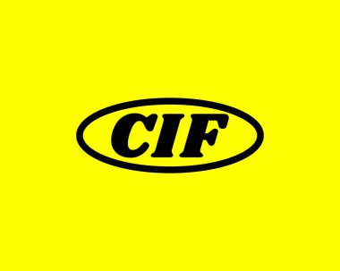 CIF logo tasarım vektör şablonu. CIF