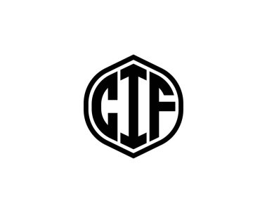 CIF logo tasarım vektör şablonu. CIF