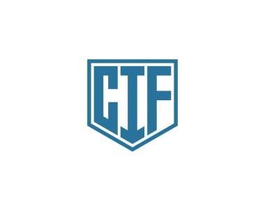 CIF logo tasarım vektör şablonu. CIF