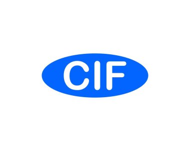CIF logo tasarım vektör şablonu. CIF