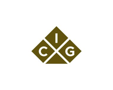 CIG logo tasarım vektör şablonu. CIG