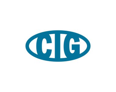 CIG logo tasarım vektör şablonu. CIG