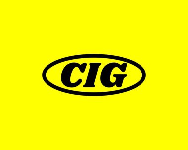 CIG logo tasarım vektör şablonu. CIG
