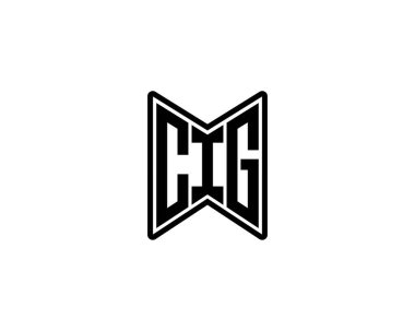 CIG logo tasarım vektör şablonu. CIG