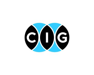 CIG logo tasarım vektör şablonu. CIG