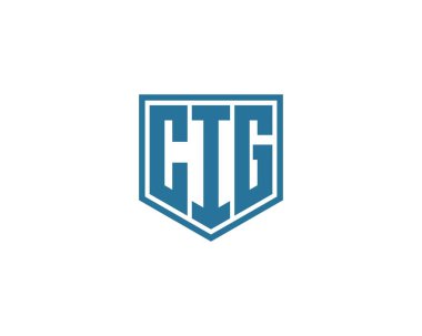 CIG logo tasarım vektör şablonu. CIG
