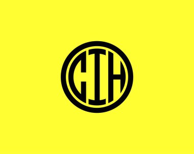 CIH logo tasarım vektör şablonu. CIH
