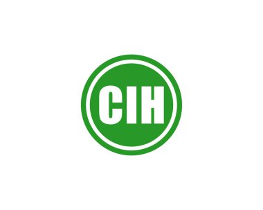 CIH logo tasarım vektör şablonu. CIH
