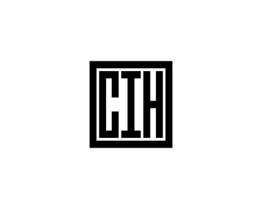 CIH logo tasarım vektör şablonu. CIH