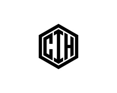 CIH logo tasarım vektör şablonu. CIH
