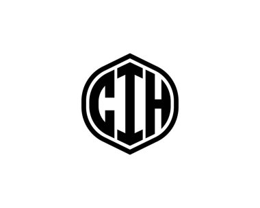 CIH logo tasarım vektör şablonu. CIH