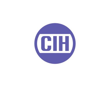 CIH logo tasarım vektör şablonu. CIH