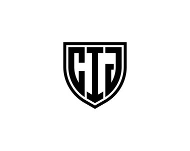 CIJ logo tasarım vektör şablonu. CIJ
