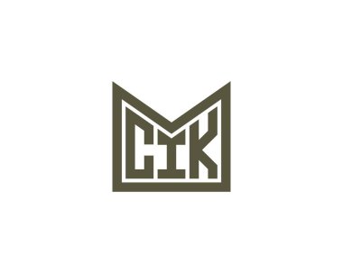 CIK logo tasarım vektör şablonu. CIK