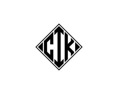 CIK logo tasarım vektör şablonu. CIK