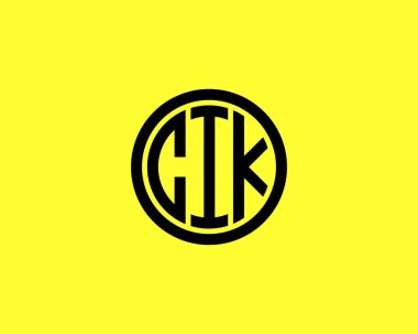 CIK logo tasarım vektör şablonu. CIK