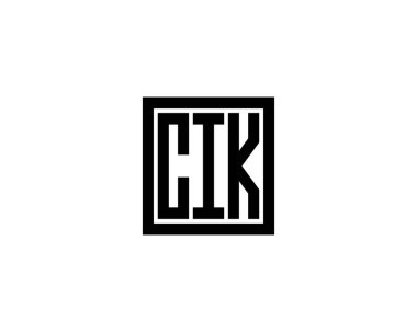 CIK logo tasarım vektör şablonu. CIK