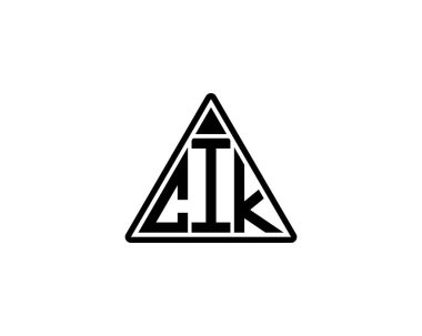 CIK logo tasarım vektör şablonu. CIK