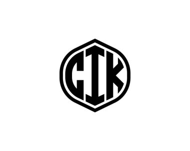 CIK logo tasarım vektör şablonu. CIK