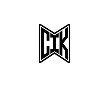 CIK logo tasarım vektör şablonu. CIK